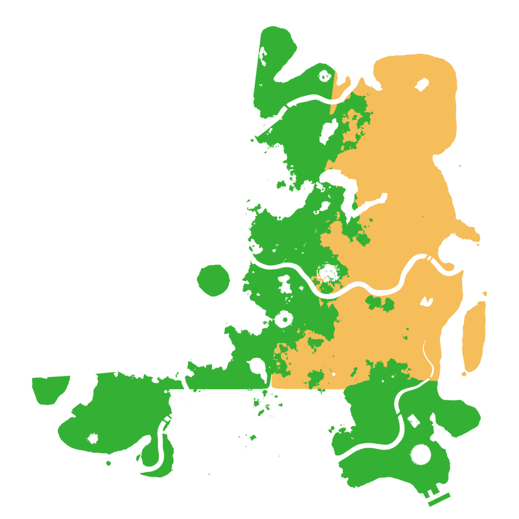 Biome Rust Map: Procedural Map, Size: 4500, Seed: 1597569843