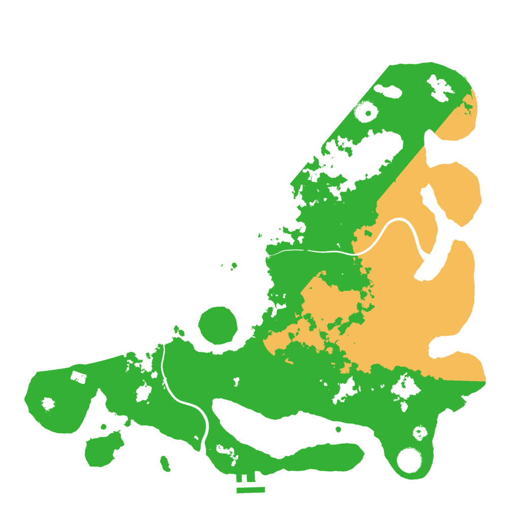 Biome Rust Map: Procedural Map, Size: 3700, Seed: 2005867350