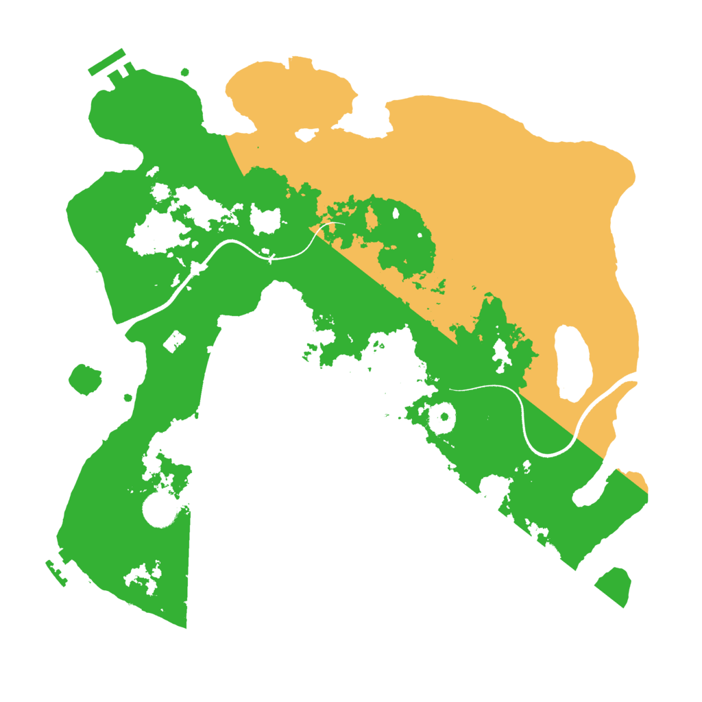 Biome Rust Map: Procedural Map, Size: 3500, Seed: 297311817