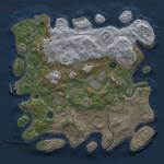 Thumbnail Rust Map: Procedural Map, Size: 3950, Seed: 1650343775, 16 Monuments