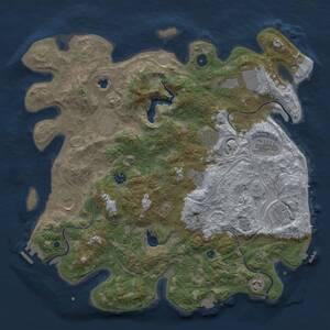 Thumbnail Rust Map: Procedural Map, Size: 4250, Seed: 807240300, 16 Monuments