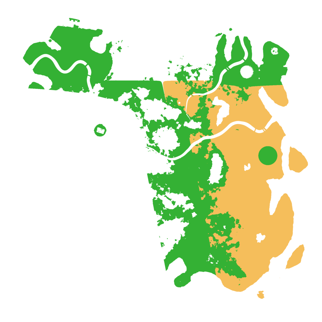 Biome Rust Map: Procedural Map, Size: 4500, Seed: 610774529