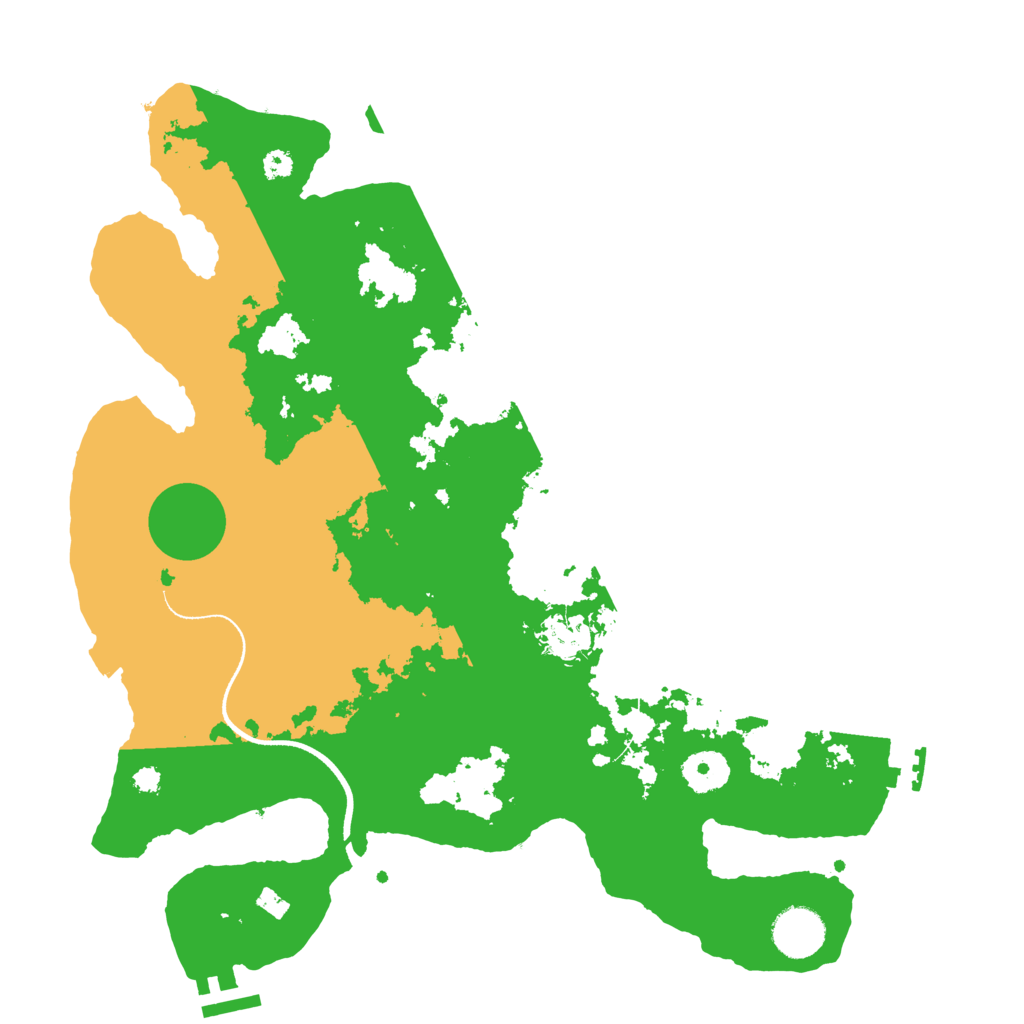 Biome Rust Map: Procedural Map, Size: 3500, Seed: 854421412