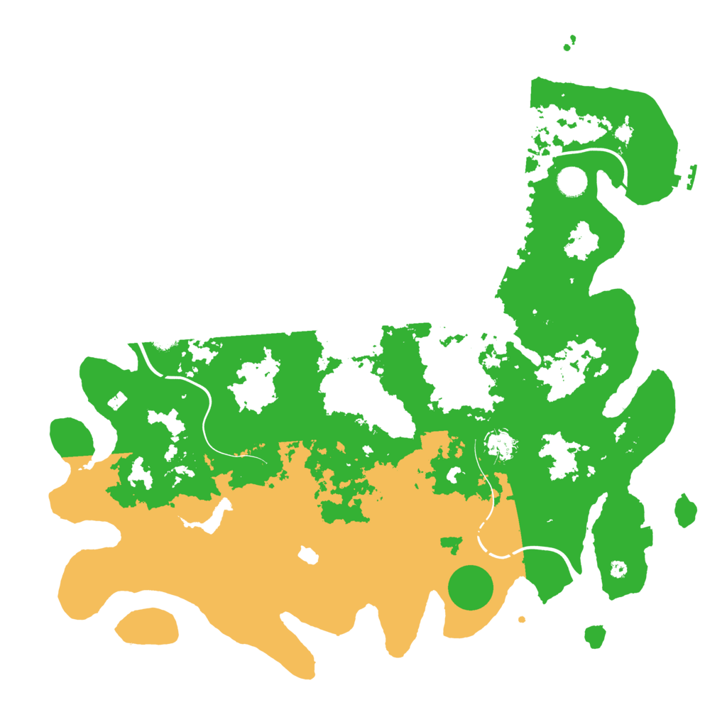 Biome Rust Map: Procedural Map, Size: 4250, Seed: 21345985