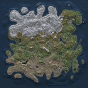 Thumbnail Rust Map: Procedural Map, Size: 4250, Seed: 21345985, 16 Monuments