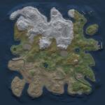 Thumbnail Rust Map: Procedural Map, Size: 3600, Seed: 2122480838, 13 Monuments