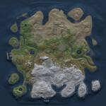 Thumbnail Rust Map: Procedural Map, Size: 3300, Seed: 790787, 12 Monuments