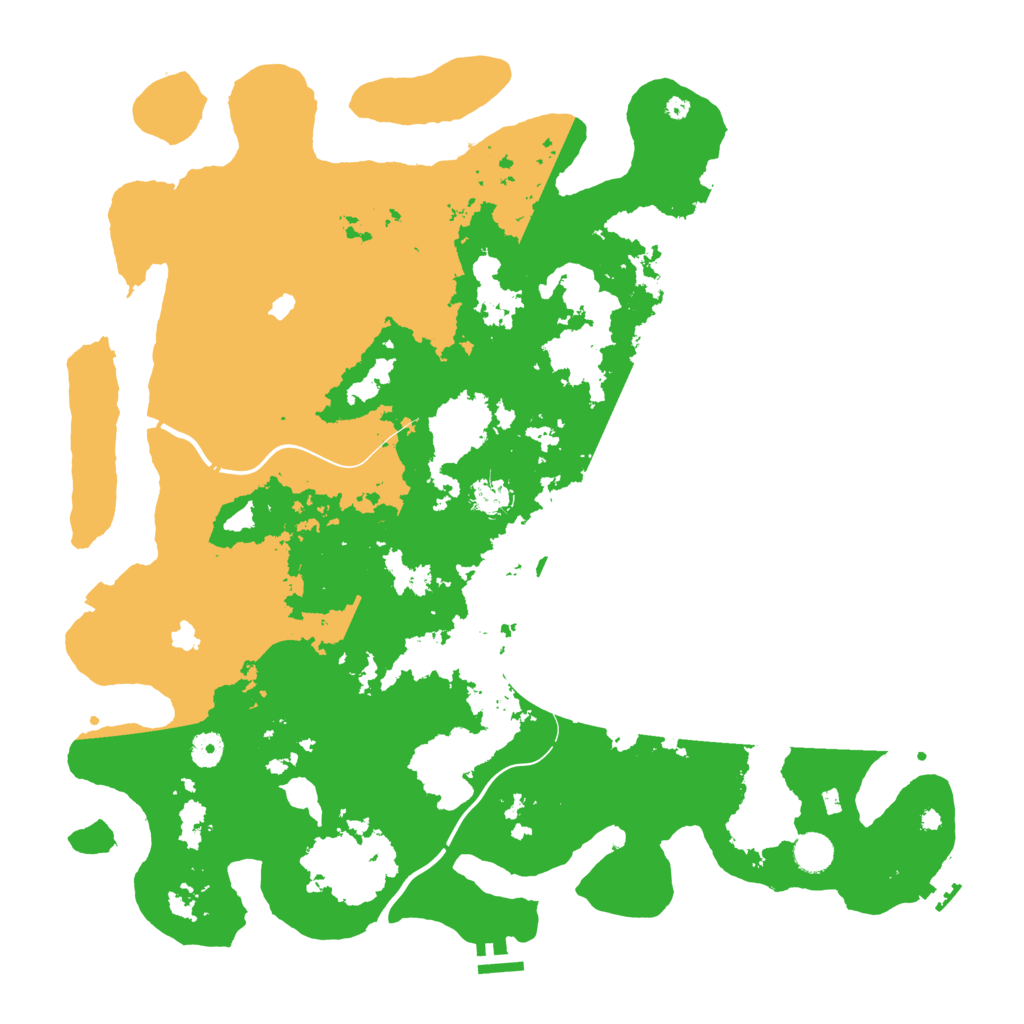 Biome Rust Map: Procedural Map, Size: 4500, Seed: 820025792