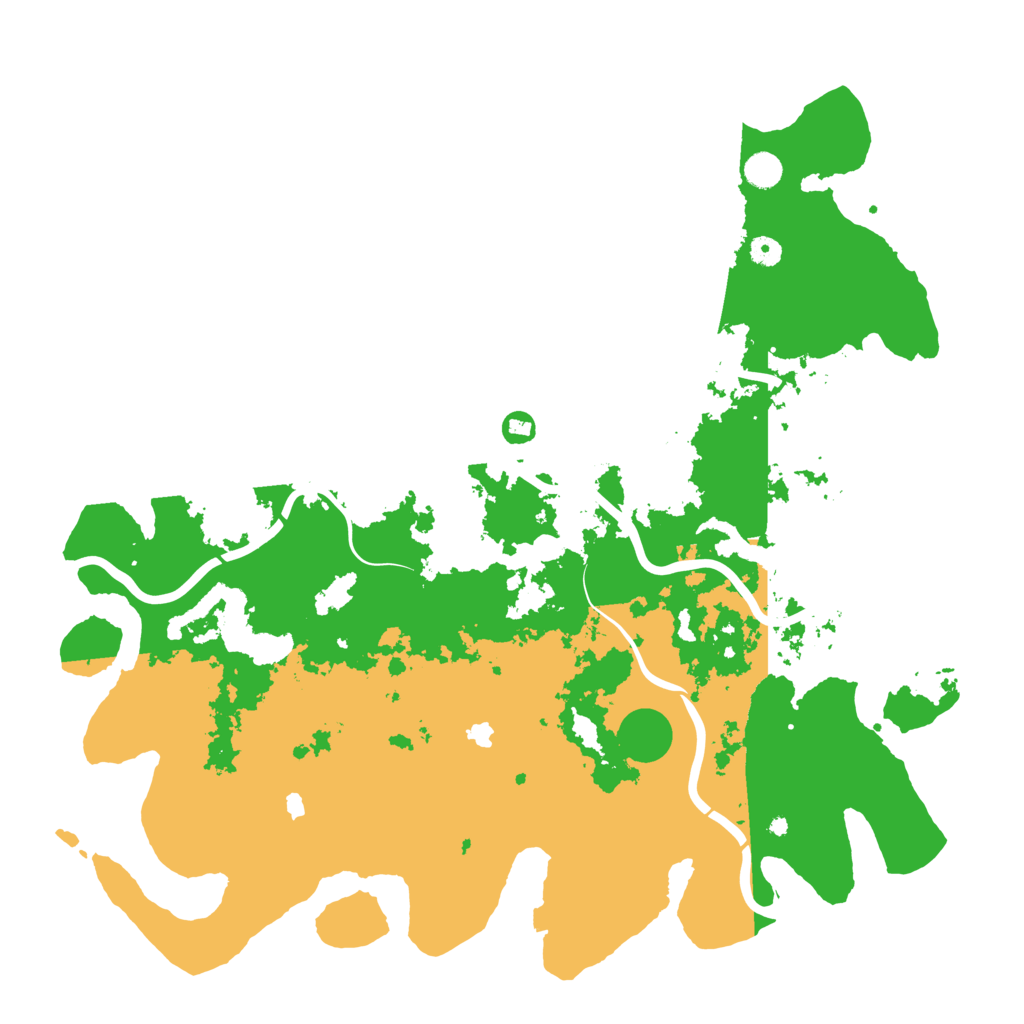 Biome Rust Map: Procedural Map, Size: 5000, Seed: 76066002