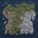 Thumbnail Rust Map: Procedural Map, Size: 3900, Seed: 865855352, 16 Monuments