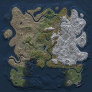 Thumbnail Rust Map: Procedural Map, Size: 4250, Seed: 616437263, 15 Monuments