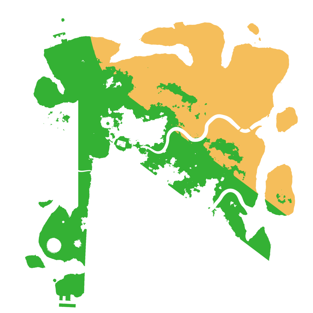 Biome Rust Map: Procedural Map, Size: 3800, Seed: 39053550
