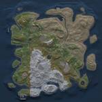 Thumbnail Rust Map: Procedural Map, Size: 3800, Seed: 39053550, 15 Monuments