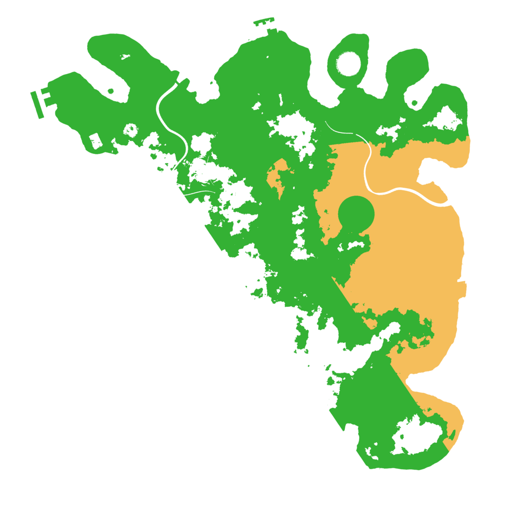 Biome Rust Map: Procedural Map, Size: 3700, Seed: 1530127518