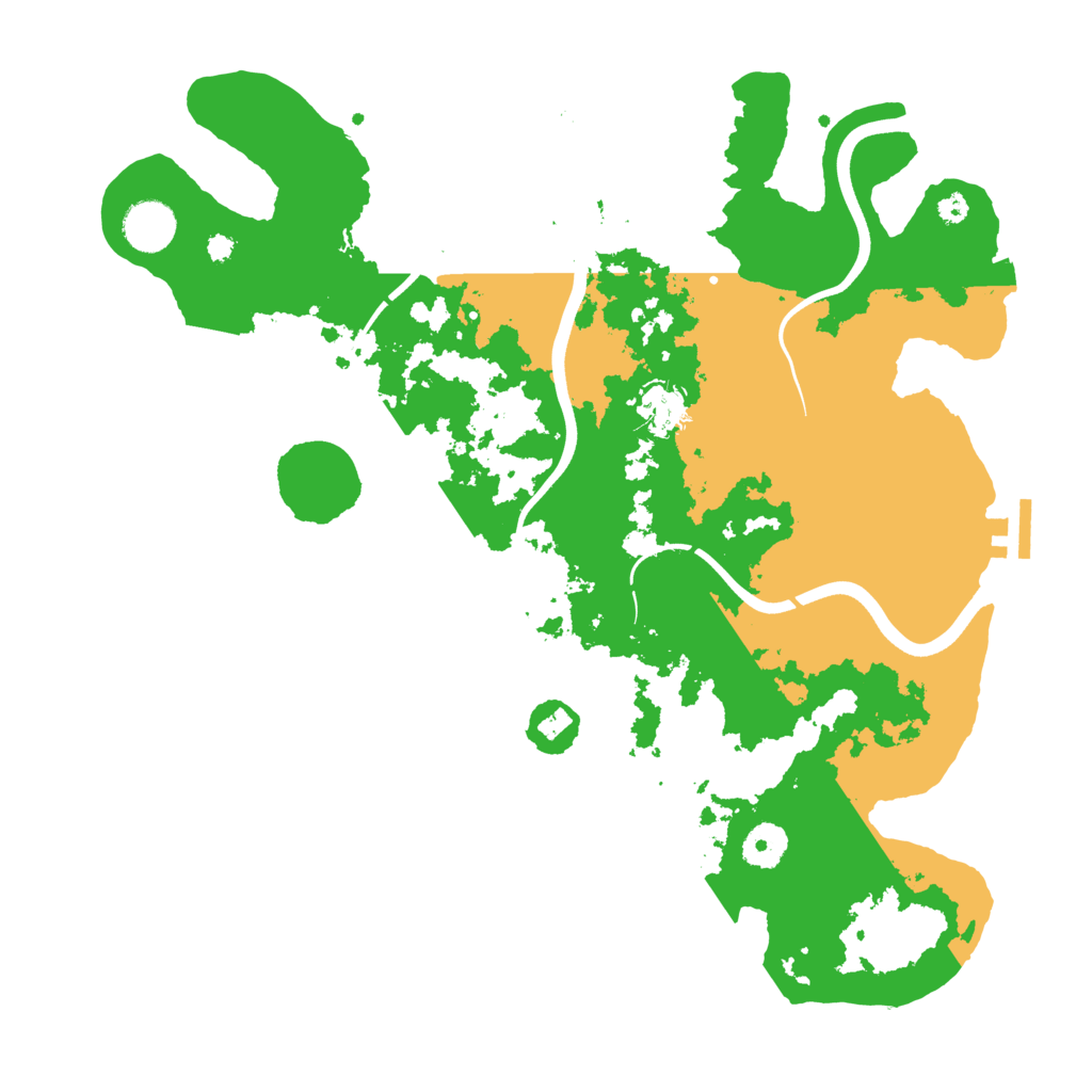 Biome Rust Map: Procedural Map, Size: 3700, Seed: 1530127518