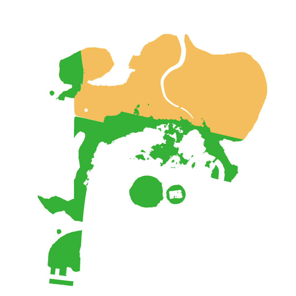 Biome Rust Map: Procedural Map, Size: 2500, Seed: 2120024041