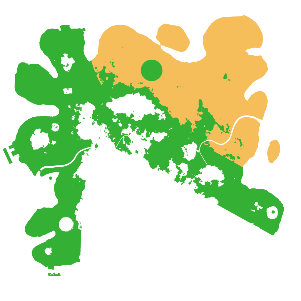 Biome Rust Map: Procedural Map, Size: 3700, Seed: 23828