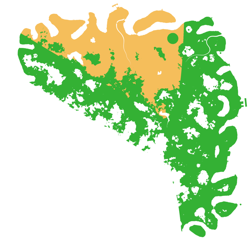 Biome Rust Map: Procedural Map, Size: 6000, Seed: 313043655