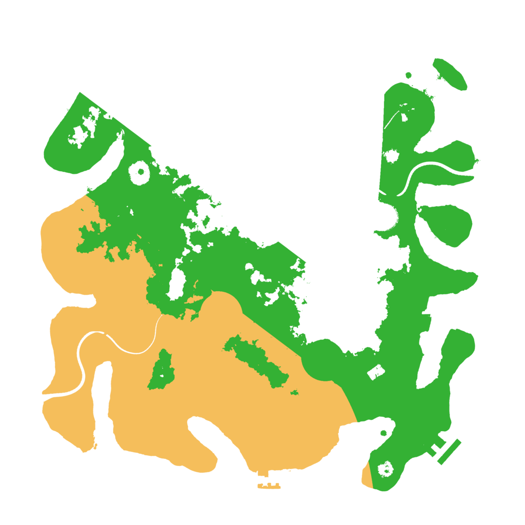 Biome Rust Map: Procedural Map, Size: 3500, Seed: 133420