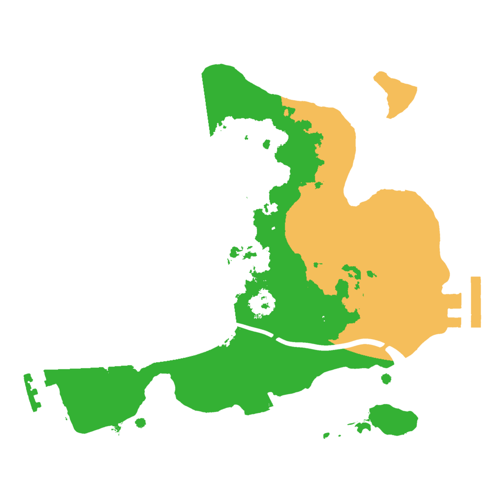 Biome Rust Map: Procedural Map, Size: 2000, Seed: 5768490