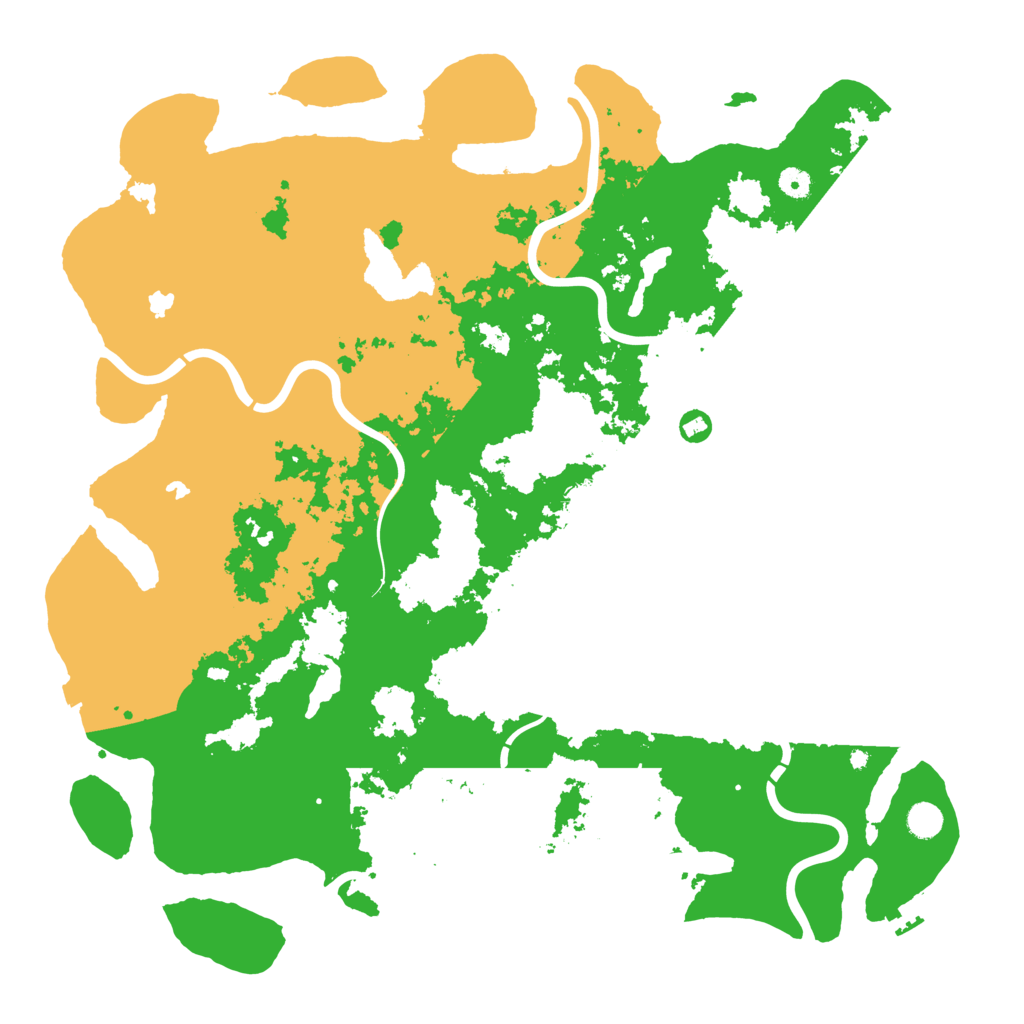 Biome Rust Map: Procedural Map, Size: 5000, Seed: 20190717