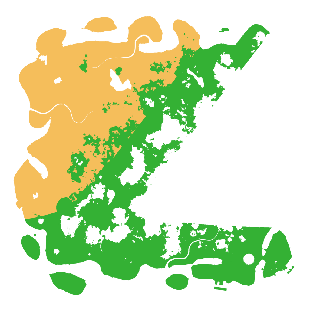 Biome Rust Map: Procedural Map, Size: 5000, Seed: 20190717