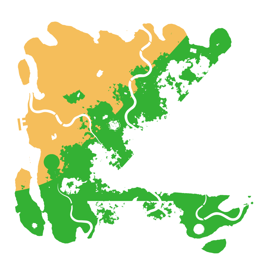 Biome Rust Map: Procedural Map, Size: 4500, Seed: 2005636387