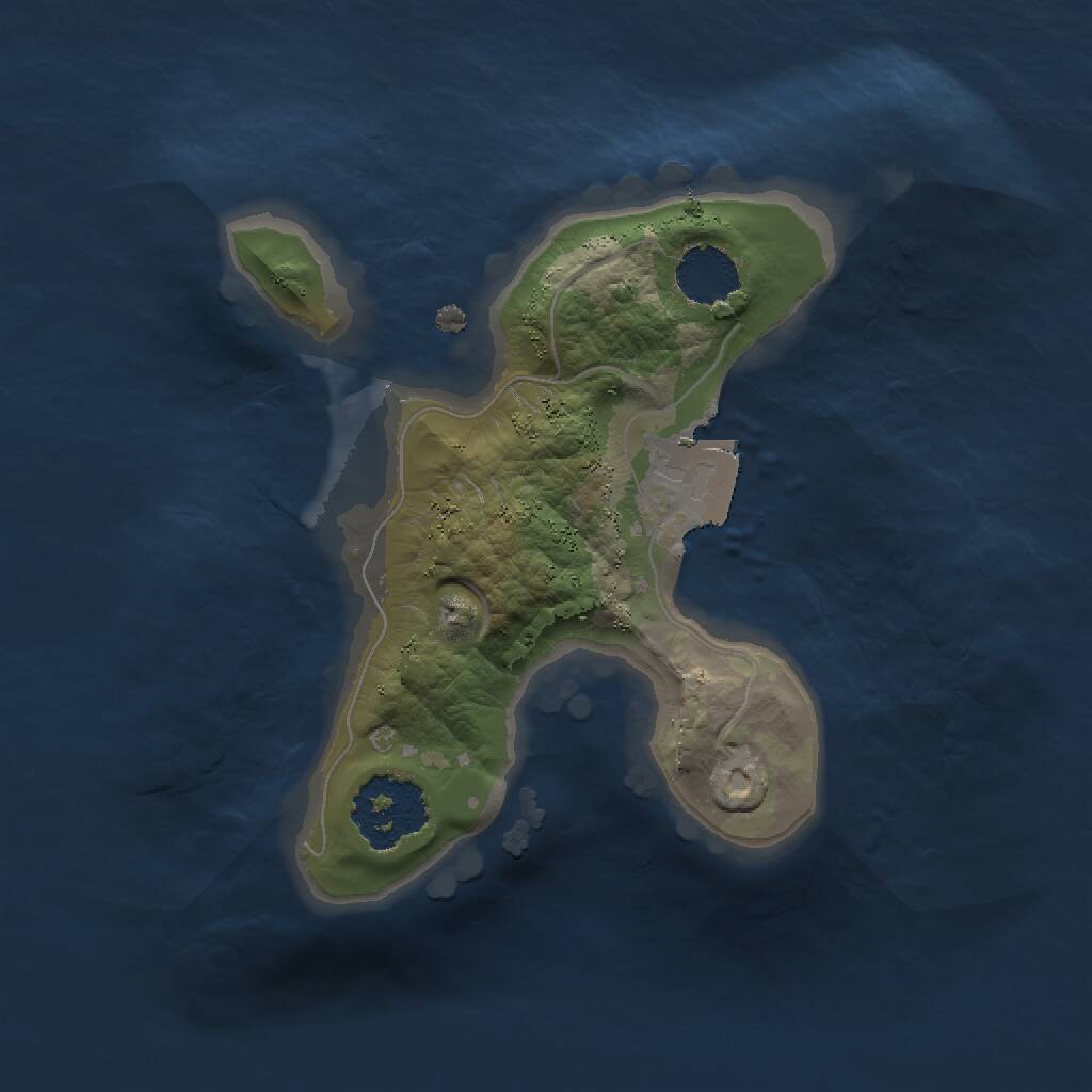 Rust Map: Procedural Map, Size: 1500, Seed: 1504557401, 1 Monuments