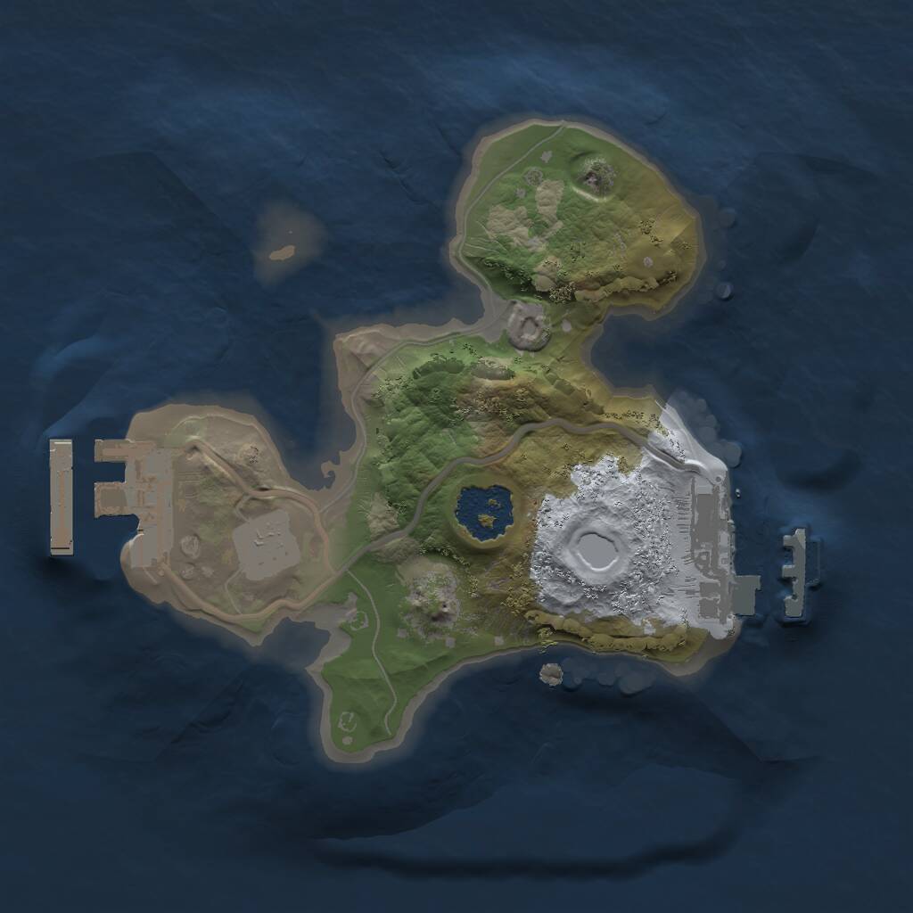 Rust Map: Procedural Map, Size: 1600, Seed: 1785993226, 3 Monuments