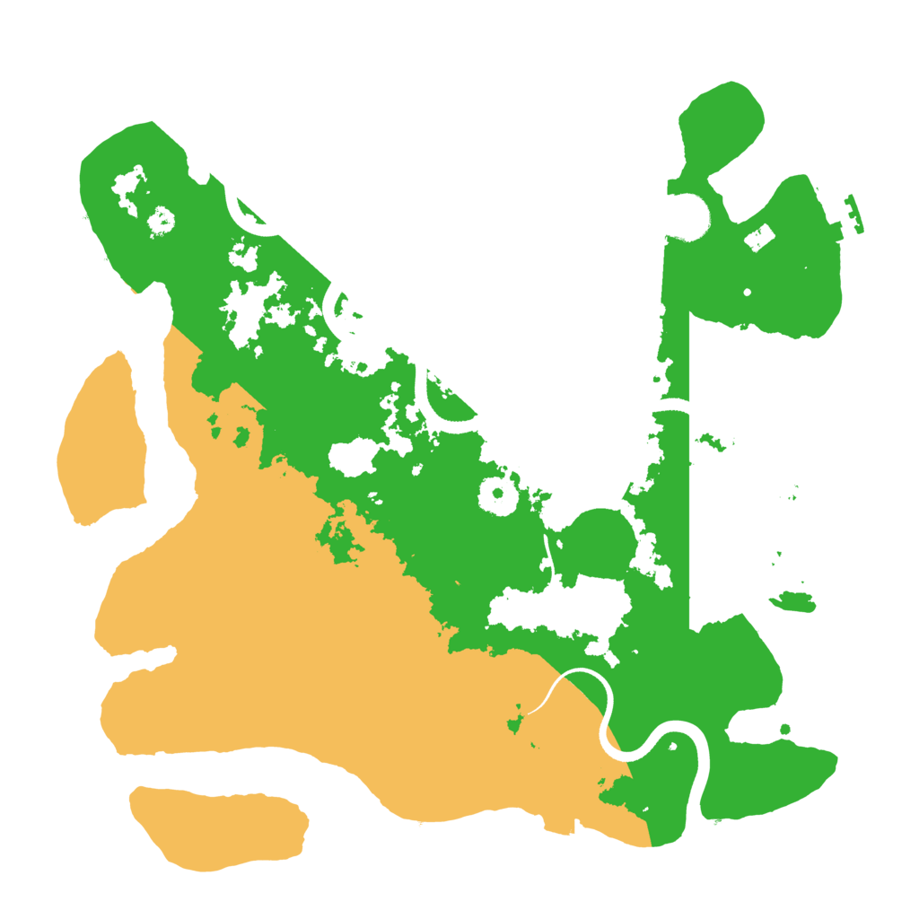 Biome Rust Map: Procedural Map, Size: 3500, Seed: 220919520