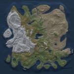 Thumbnail Rust Map: Procedural Map, Size: 4000, Seed: 1615153691, 14 Monuments