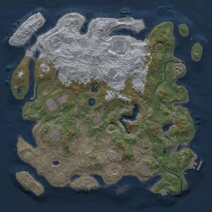 Thumbnail Rust Map: Procedural Map, Size: 4250, Seed: 14235791, 16 Monuments