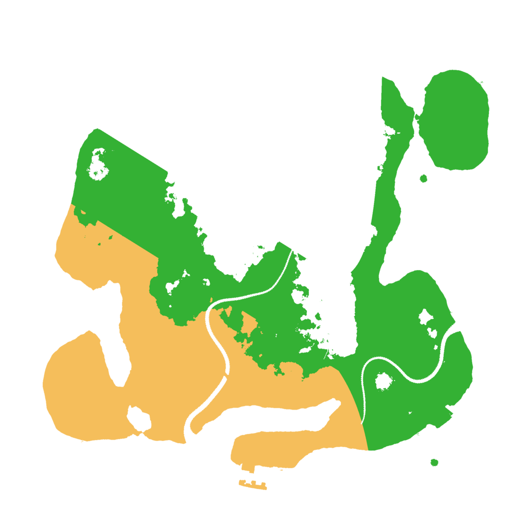 Biome Rust Map: Procedural Map, Size: 2800, Seed: 97951419