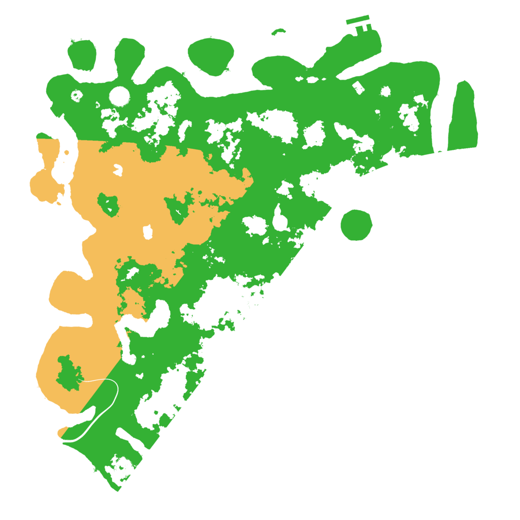 Biome Rust Map: Procedural Map, Size: 4500, Seed: 1999215933