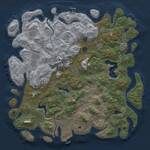 Thumbnail Rust Map: Procedural Map, Size: 5000, Seed: 605214, 17 Monuments