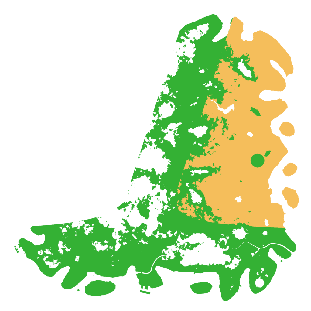 Biome Rust Map: Procedural Map, Size: 6000, Seed: 518327050