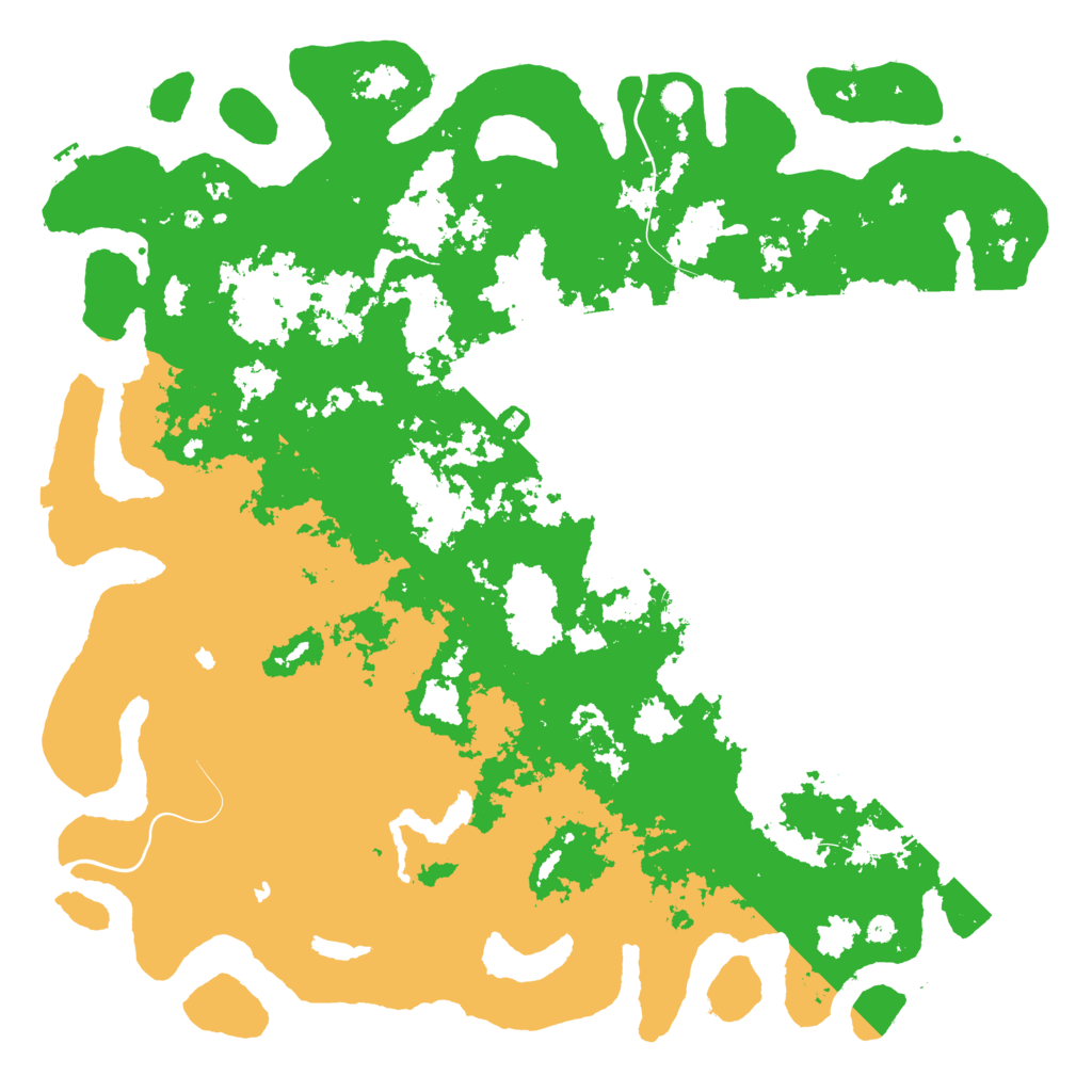 Biome Rust Map: Procedural Map, Size: 6000, Seed: 1000329263