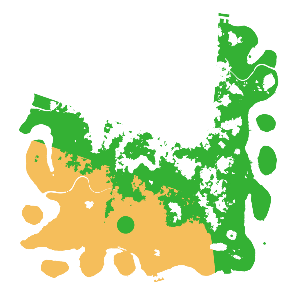 Biome Rust Map: Procedural Map, Size: 4500, Seed: 1845793334
