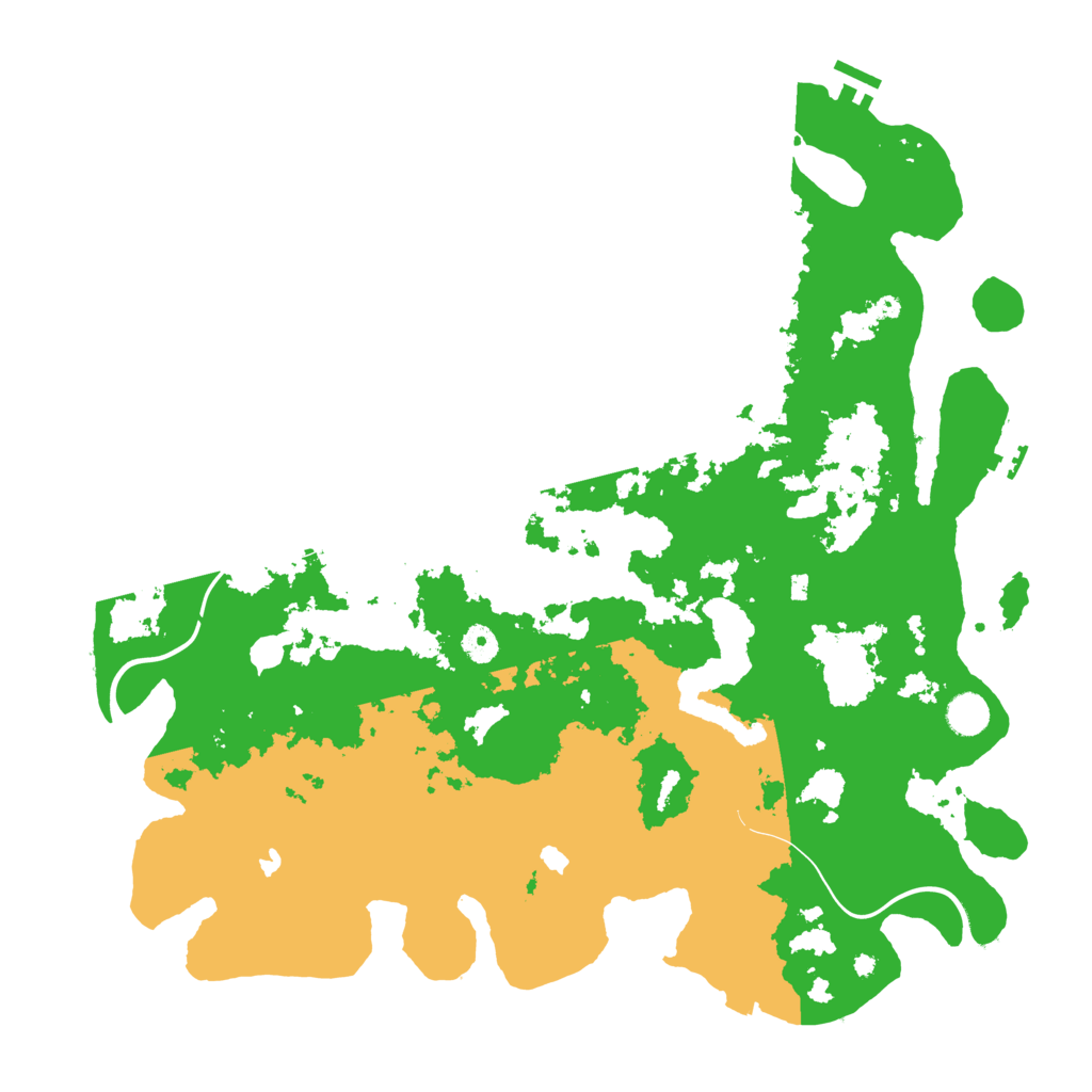 Biome Rust Map: Procedural Map, Size: 4500, Seed: 2065609988
