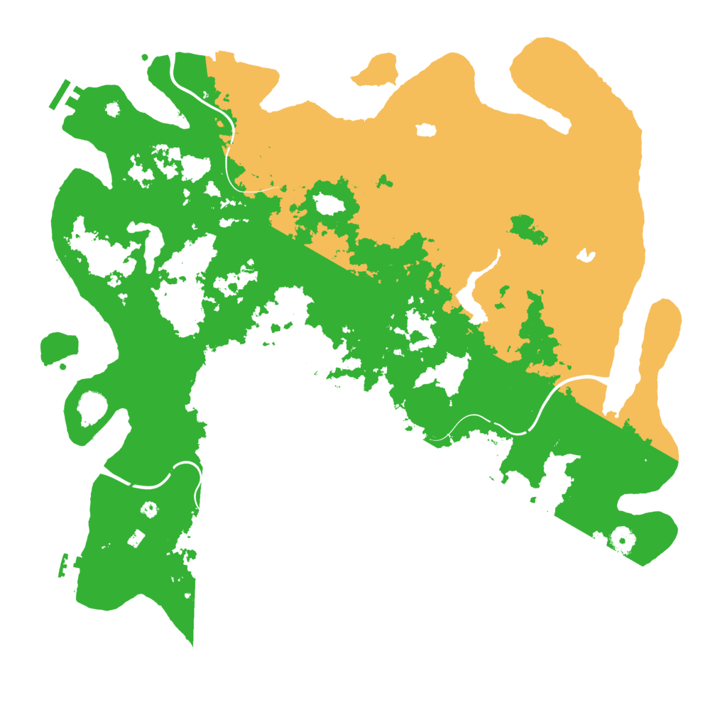 Biome Rust Map: Procedural Map, Size: 4500, Seed: 109918445