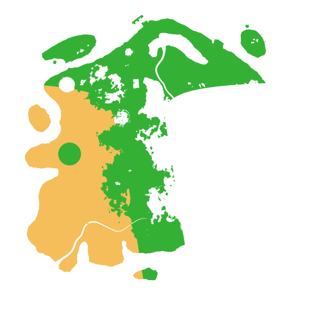 Biome Rust Map: Procedural Map, Size: 3600, Seed: 996535748