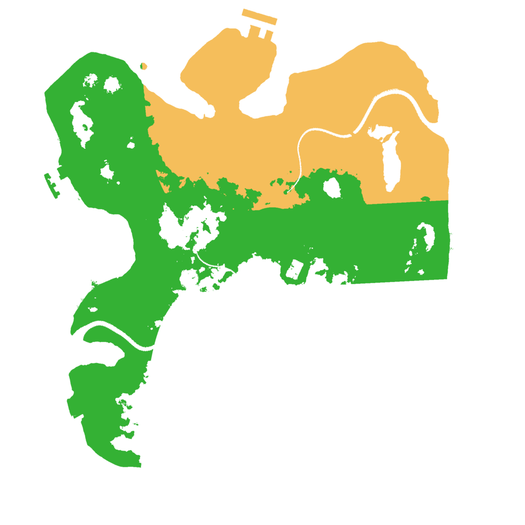 Biome Rust Map: Procedural Map, Size: 3000, Seed: 29423