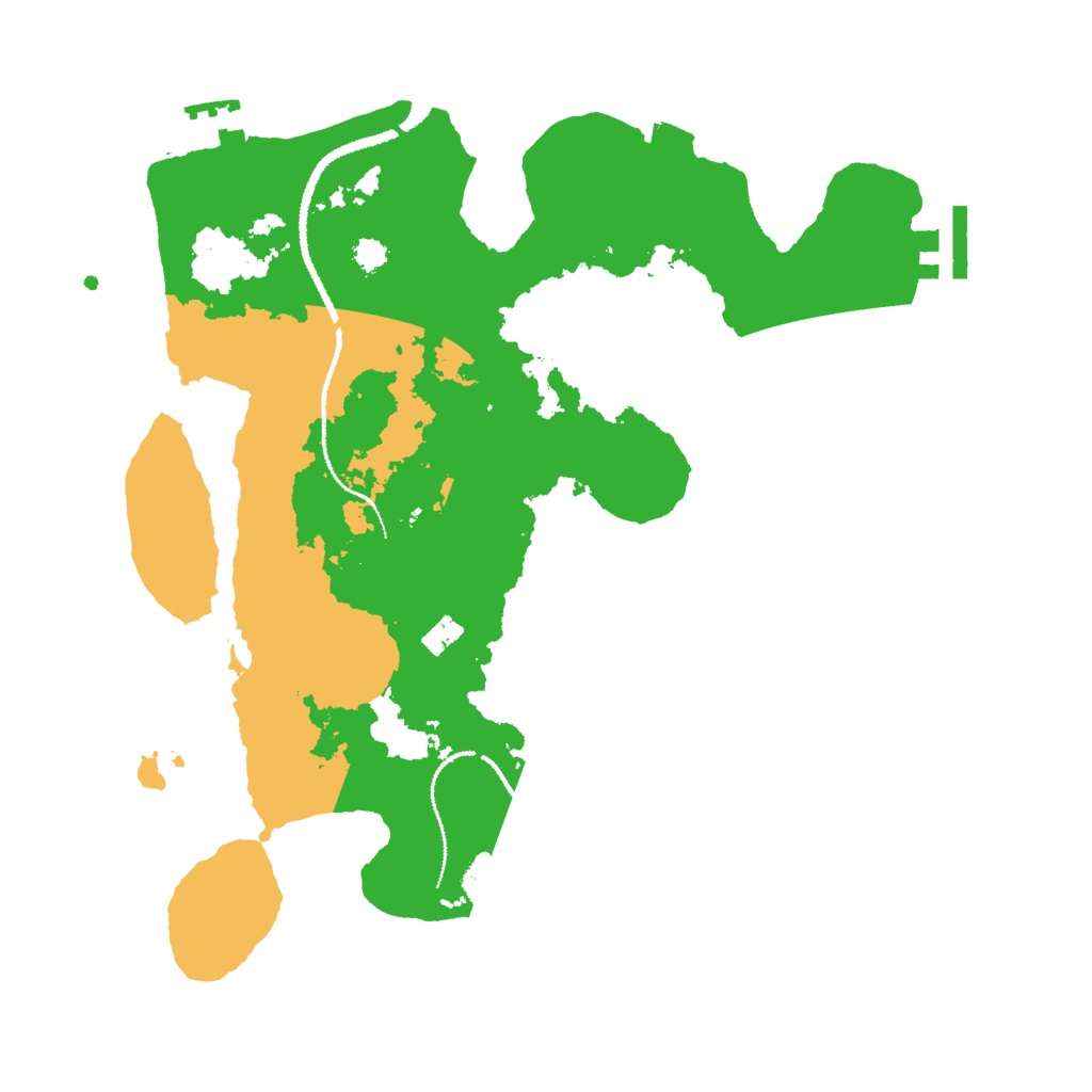Biome Rust Map: Procedural Map, Size: 3000, Seed: 272543523