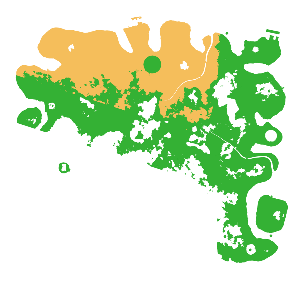 Biome Rust Map: Procedural Map, Size: 4500, Seed: 2025050101