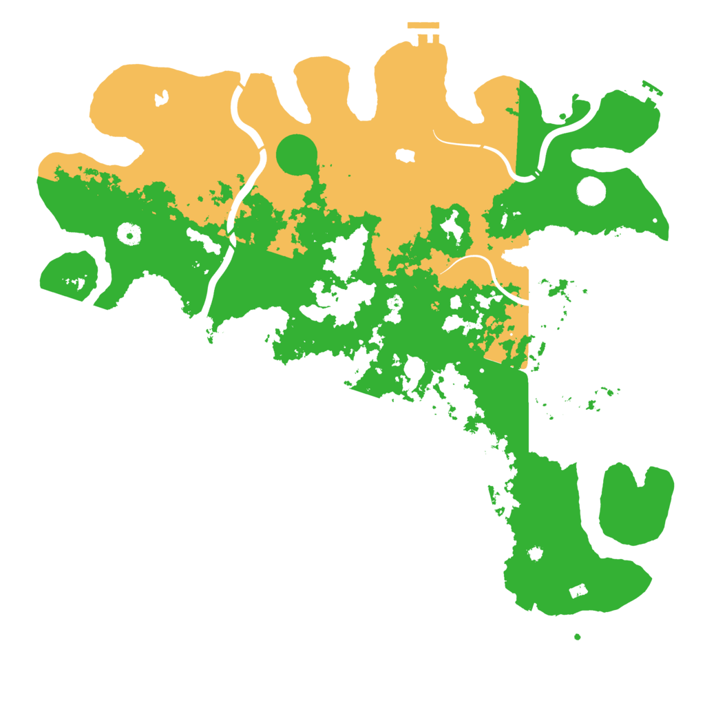 Biome Rust Map: Procedural Map, Size: 4500, Seed: 2025050101