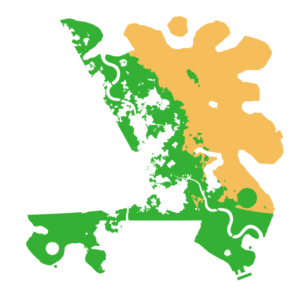 Biome Rust Map: Procedural Map, Size: 4000, Seed: 649861369