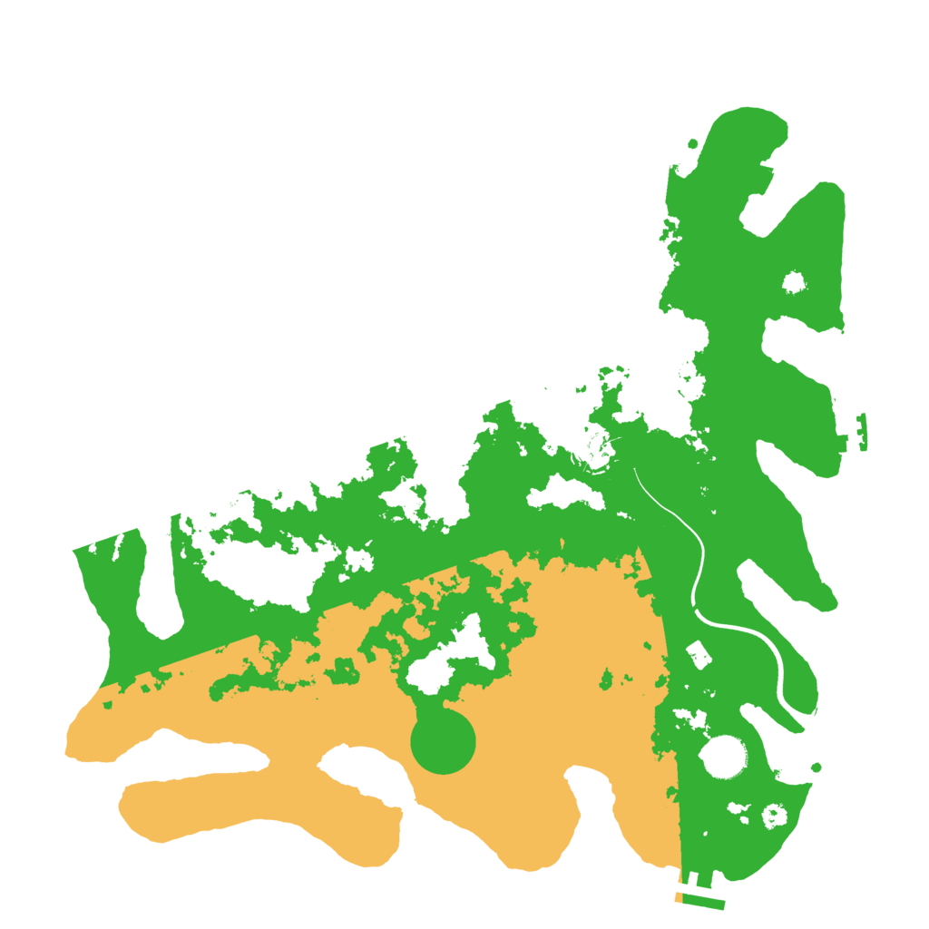 Biome Rust Map: Procedural Map, Size: 3750, Seed: 645924777