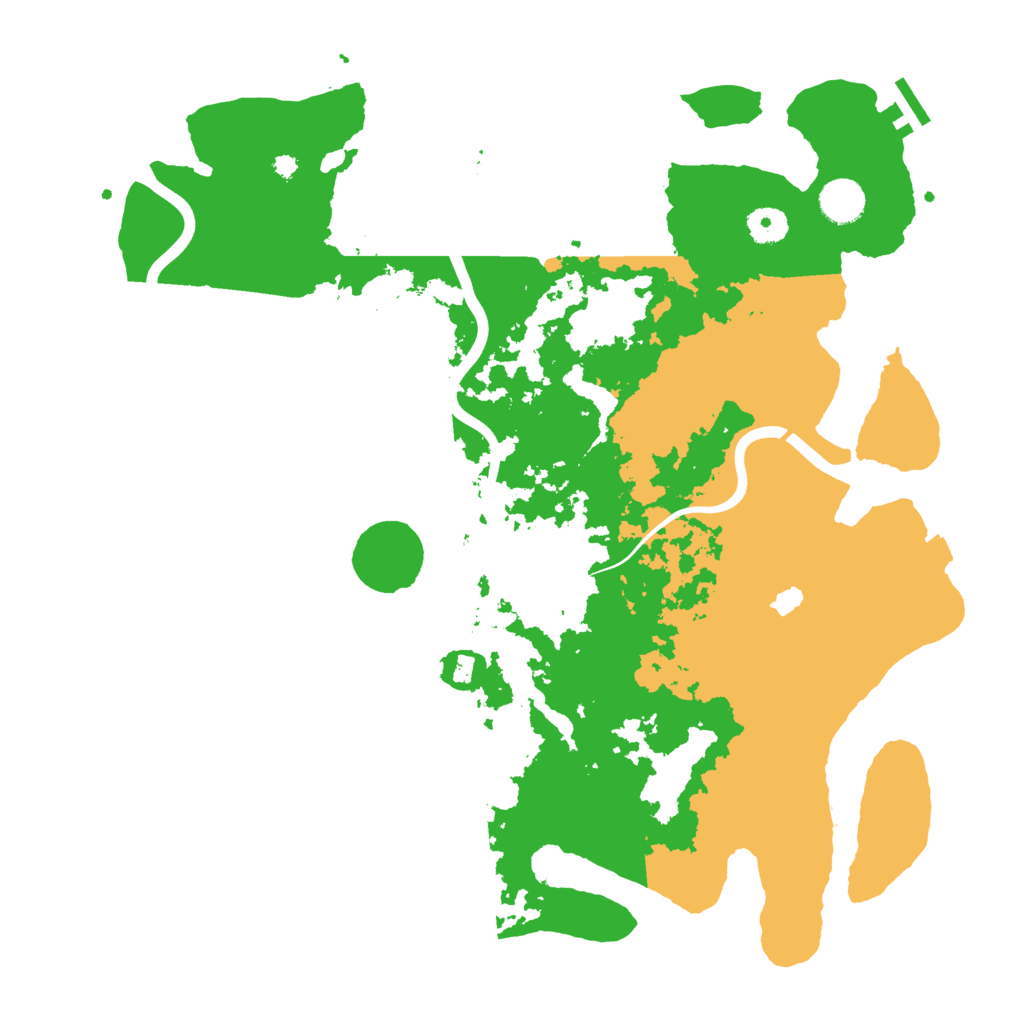 Biome Rust Map: Procedural Map, Size: 4000, Seed: 13813