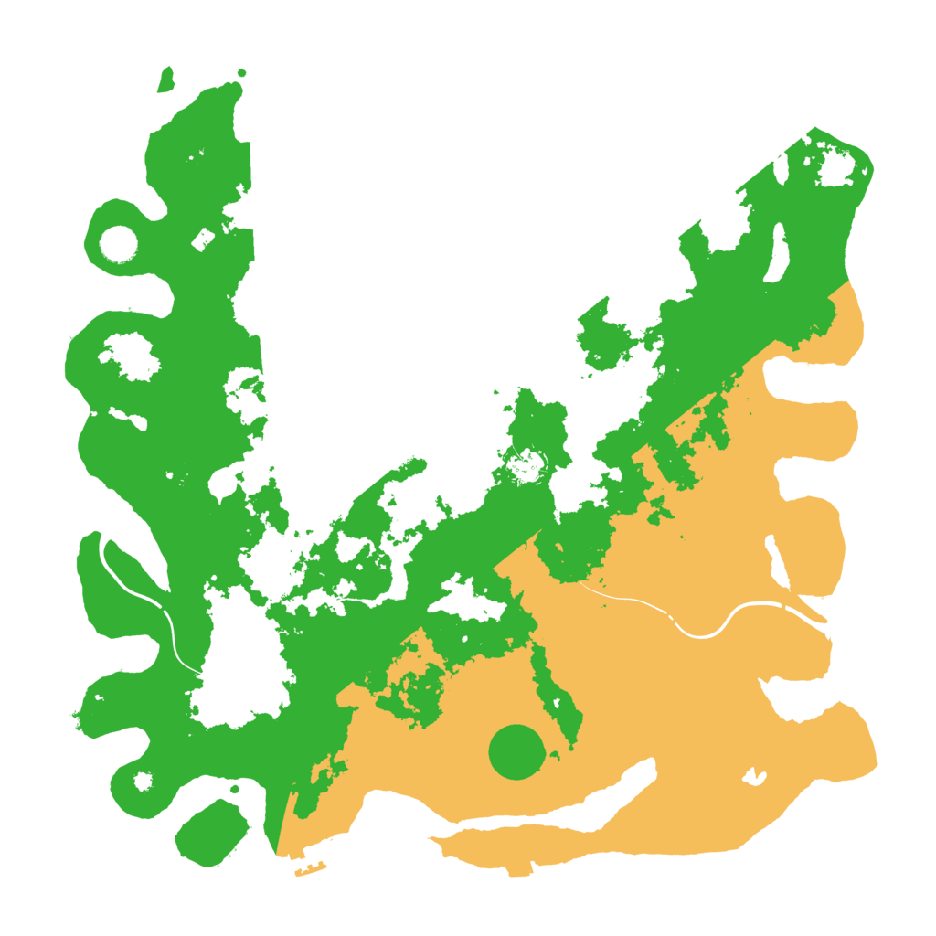 Biome Rust Map: Procedural Map, Size: 4450, Seed: 24886