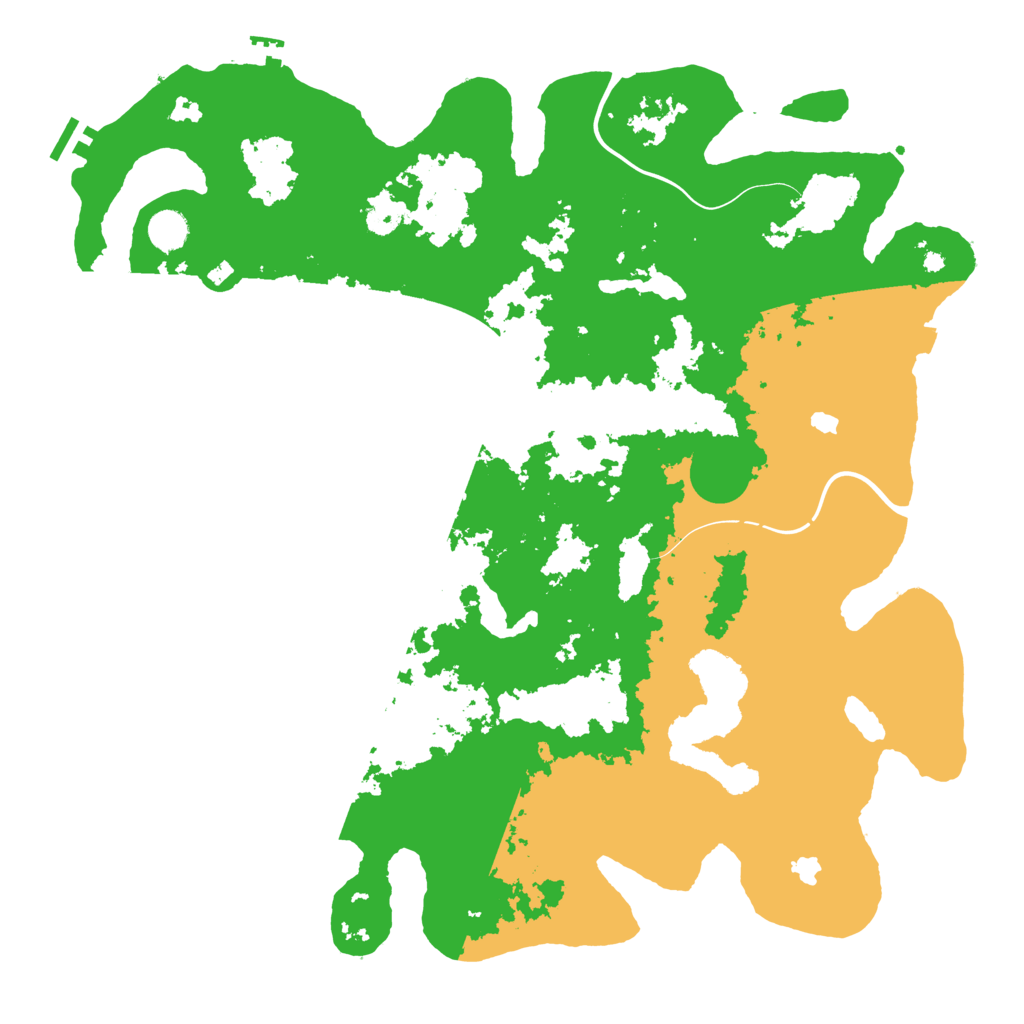 Biome Rust Map: Procedural Map, Size: 4500, Seed: 1091025477